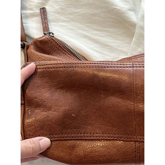 Spikes and Sparrow Genuine Leather Handbag Shoulder Bag Tan Brown Tote - Picture 9 of 16